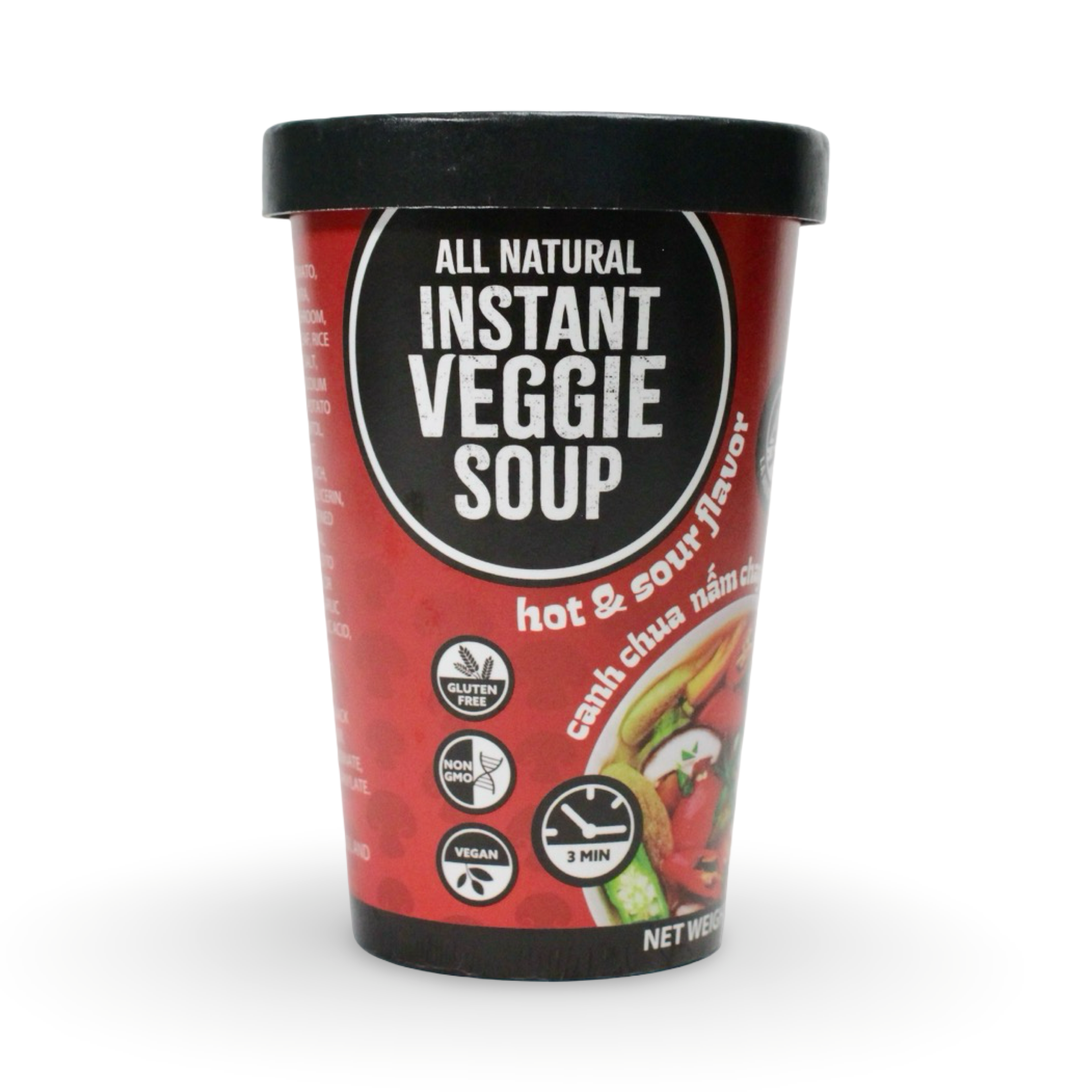 Hot and Sour - Instant Veggie Soup in a Cup - Canh Chua Nấm Chay