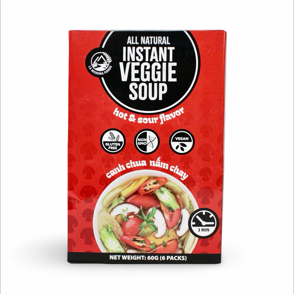 Hot and Sour - Instant Veggie Soup in a Box - Canh Chua Nấm Chay