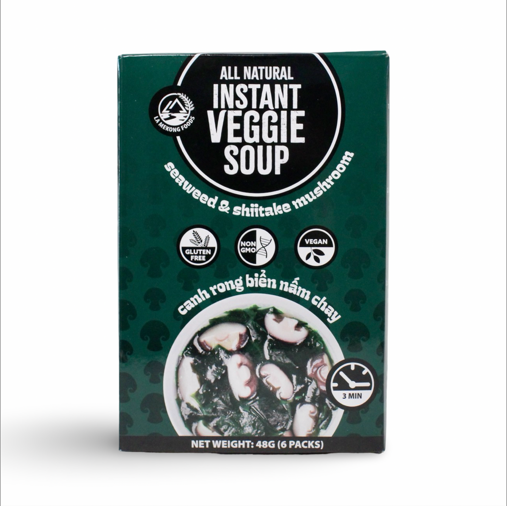 Seaweed and Shiitake Mushroom - Instant Veggie Soup - Canh Rong Biển Nấm Chay