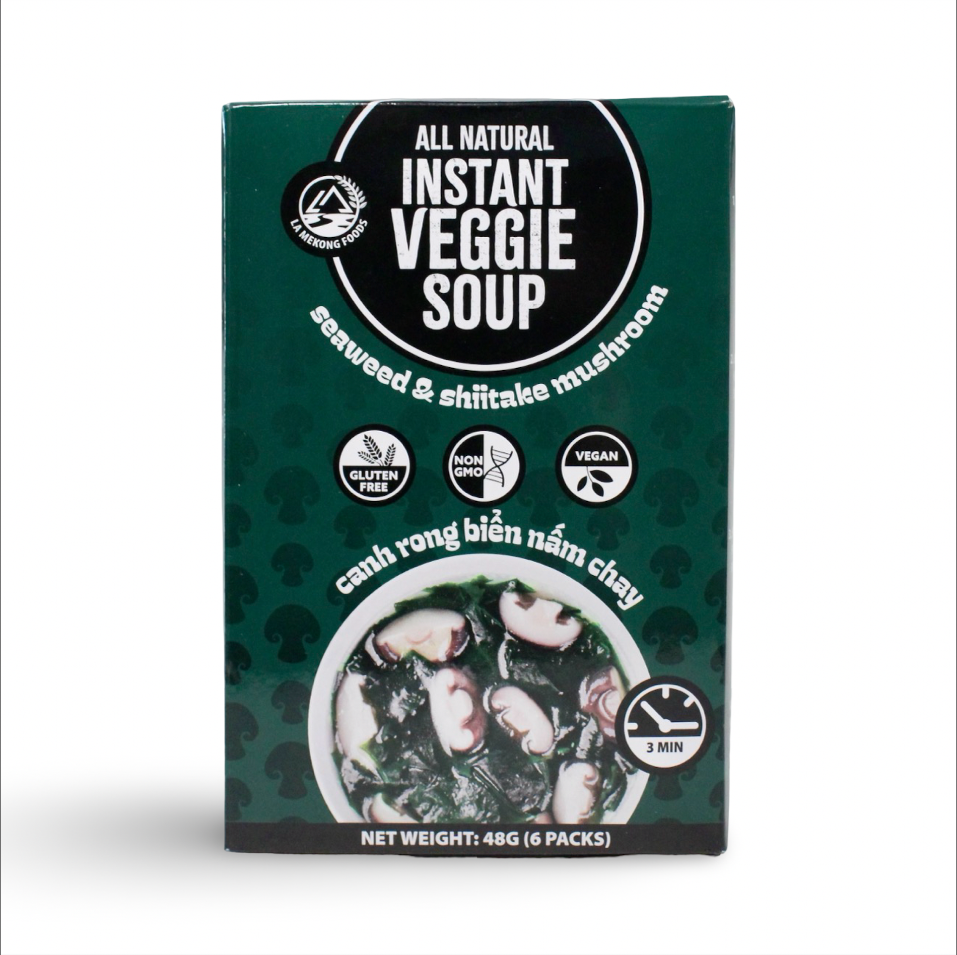 Seaweed and Shiitake Mushroom - Instant Veggie Soup - Canh Rong Biển Nấm Chay