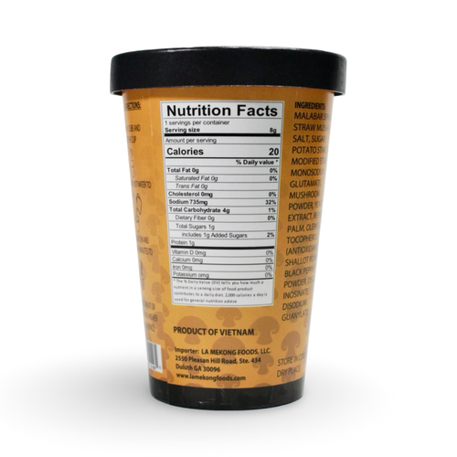 Malabar Spinach and Straw Mushroom - Instant Veggie Soup in a Cup - Canh Mồng Tơi Nấm Chay