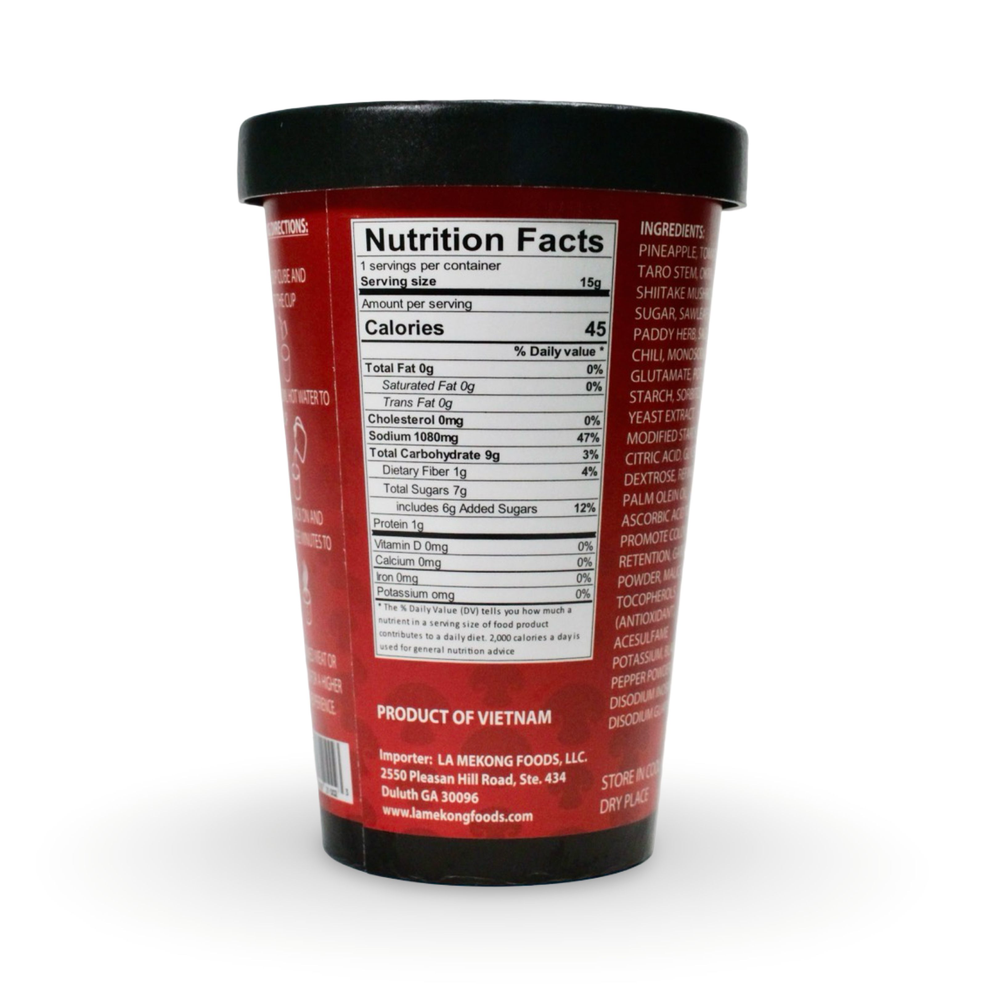 Hot and Sour - Instant Veggie Soup in a Cup - Canh Chua Nấm Chay