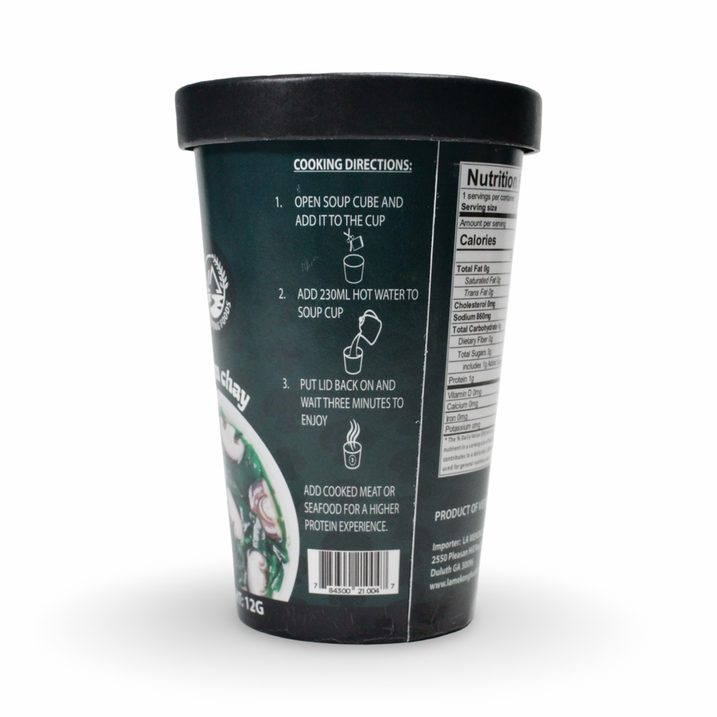 Seaweed and Shiitake Mushroom - Instant Veggie Soup in a Cup - Canh Rong Biển Nấm Chay