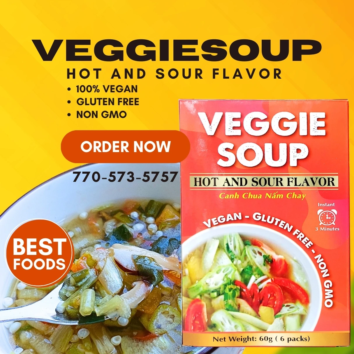 Savor the Rich Taste of Shiitake Veggie Soup by LA MEKONG FOODS