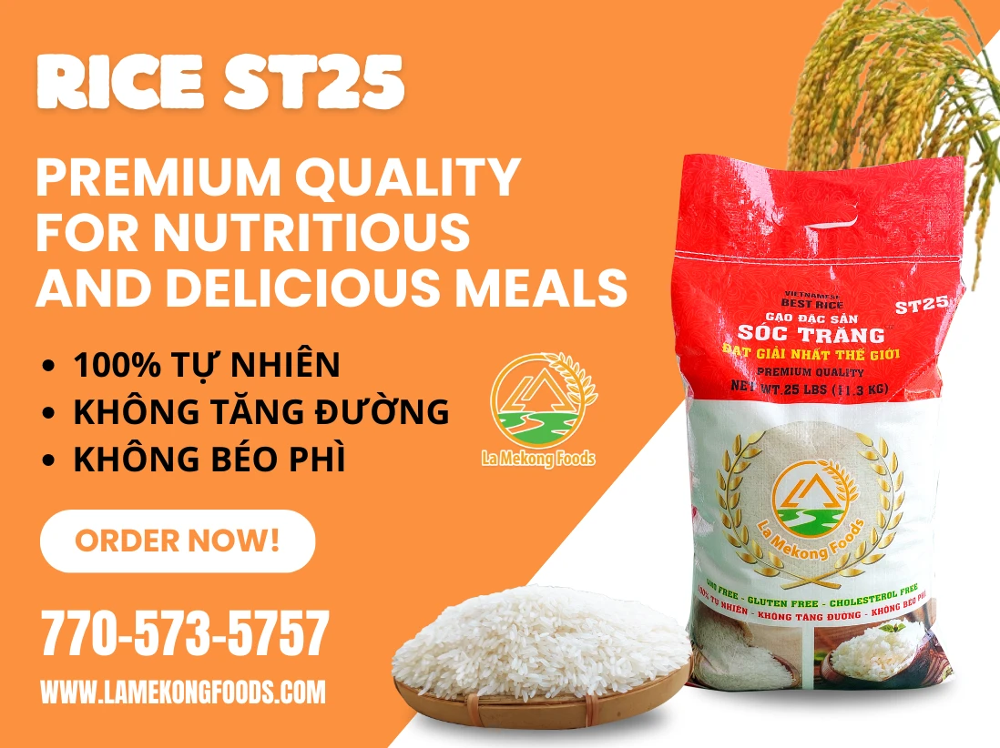 🌱 “Rice ST25: Premium Quality for Nutritious and Delicious Meals”
