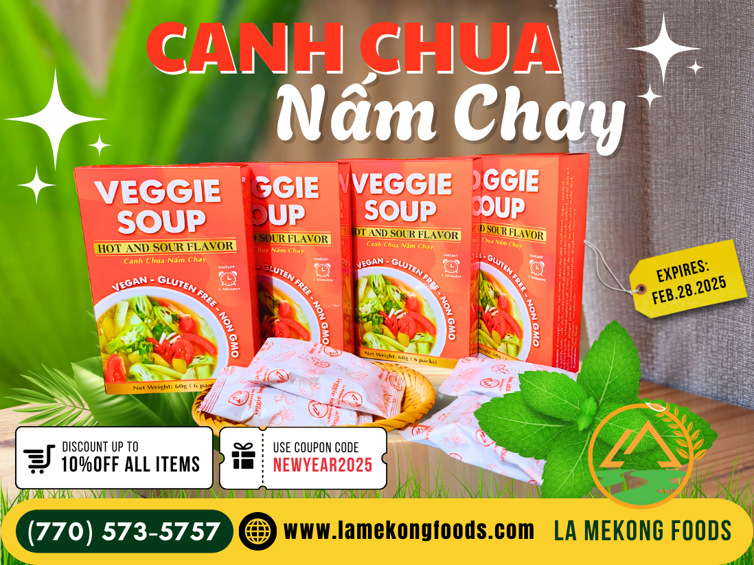 La Mekong Foods’ Vegan Hot & Sour Mushroom Soup – Naturally Tangy and Refreshingly Sweet