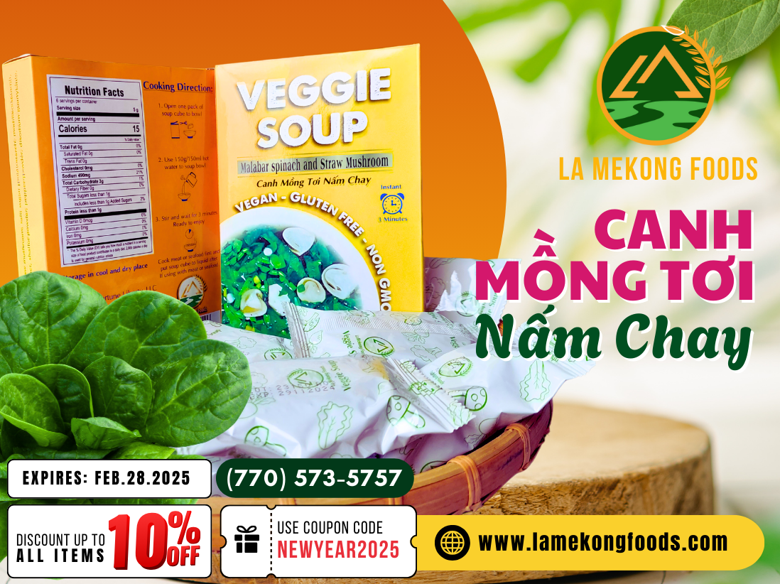 Vegan Malabar Spinach & Mushroom Soup – Light and Refreshing