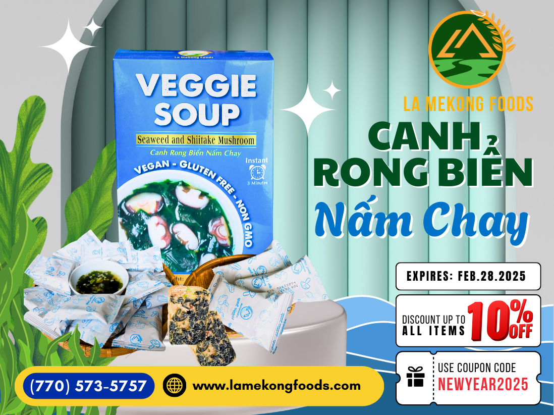 La MeKong Foods’ Seaweed & Mushroom Vegan Soup – Refreshing and Nutritious