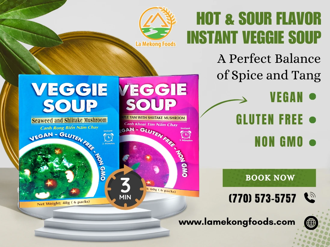 Hot & Sour Flavor – Instant Veggie Soup: A Perfect Balance of Spice and Tang