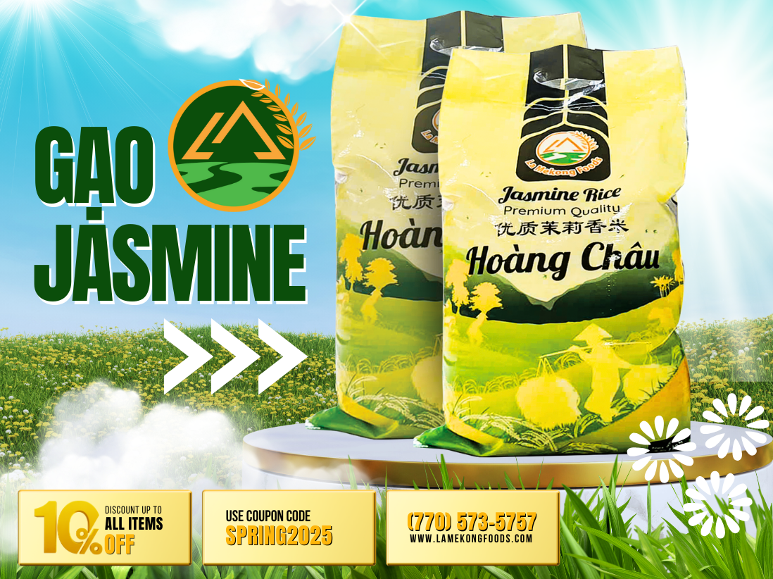 Gạo Jasmine LaMeKong – Chất lượng hàng đầu, chuẩn vị yêu thương!